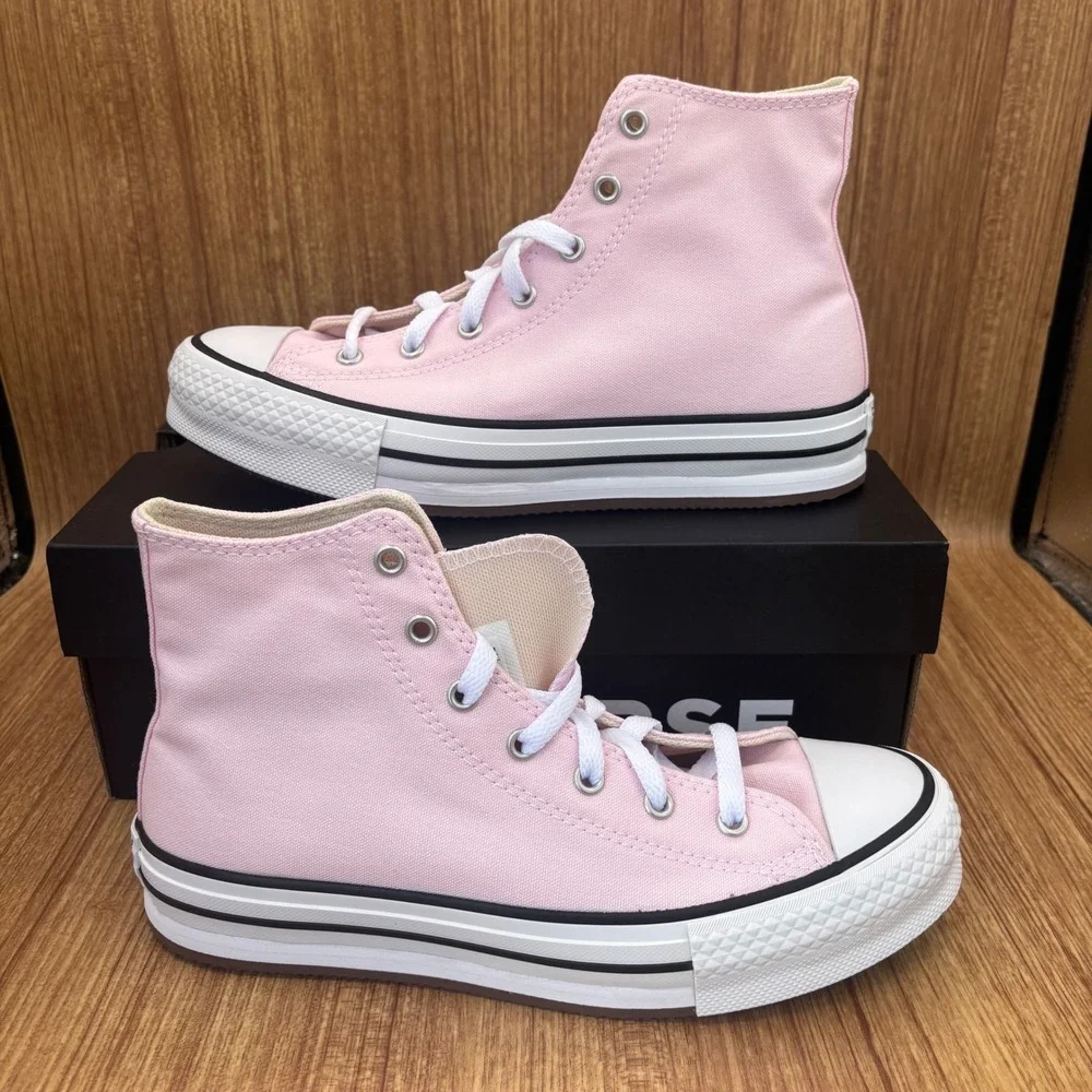 Converse CTAS EVA Lift Hi Kid Size 6 Sugar Berry Pink New Platform Sneakers